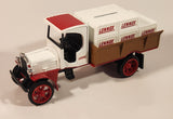 1993 ERTL Lennox 1925 Kenworth Crate Truck Red and White 1/25 Scale Die Cast Toy Car Vehicle Coin Bank New in Box