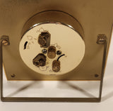 Vintage Bulova Caravelle Ornate Gold Tone Framed Brass Desk Clock Made in Japan