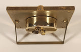 Vintage Bulova Caravelle Ornate Gold Tone Framed Brass Desk Clock Made in Japan