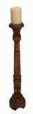 Floor Standing 30" Light Weight Carved Wood Candle Holder