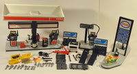 Vintage 1981 Playmobile Esso Gas Service Station Incomplete Set (French Version)