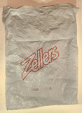 Vintage 1989 Zeller's Zeddy Brown Teddy Bear Mascot 14" Stuffed Plush Toy with Original Bag and Sticker
