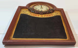 Today's Menu Chalkboard Style 15 3/4" x 23 1/2" Arched Wood Wall Plaque Clock