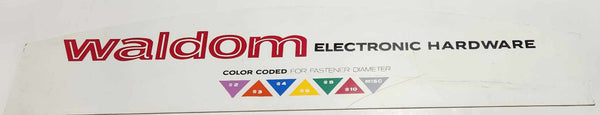 Rare Waldom Electronic Hardware Color Coded For Fastener Diameter Larg ...