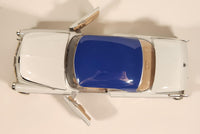 2008 Motor Max No. 73302 American Graffiti 1955 Chrysler 300C White with Blue Roof 1/24 Scale Die Cast Toy Car Vehicle with Opening Doors Hood Trunk