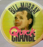 Vintage 1990 Warner Bros. Bill Murray Quick Change Movie Film 3D 2-Way 2 1/4" Round Button Pin