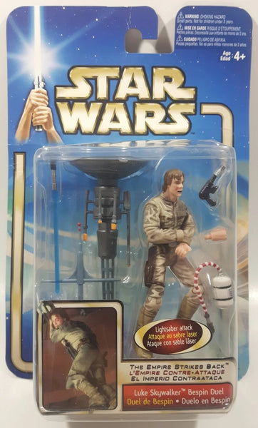 2002 Hasbro Star Wars The Empire Stricks Back Collection 1 Luke Skywalker Bespin Duel 4" Tall Toy Figure with Accessories New in Package
