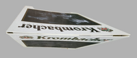 Krombacher Beer Eine Perle Der Natur 29" x "41 White Heavy Plastic Double Sided Fold Out Chalkboard Sidewalk Sign