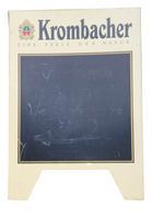 Krombacher Beer Eine Perle Der Natur 29" x "41 White Heavy Plastic Double Sided Fold Out Chalkboard Sidewalk Sign