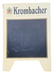 Krombacher Beer Eine Perle Der Natur 29" x "41 White Heavy Plastic Double Sided Fold Out Chalkboard Sidewalk Sign
