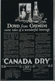 Rare Vintage Canada Dry Down From Canada Came Tales Of A Wonderful Beverage The 20c Bottle 23" x 32" Wood Framed Pub Mirror
