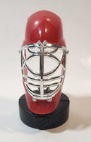 NHL Red Plastic 3 3/4" Tall Goalie Mask Toy