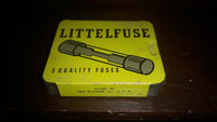 Vintage Tin Littelfuse Slide Open Fuse Box With 3 Fuses - Treasure Valley Antiques & Collectibles
