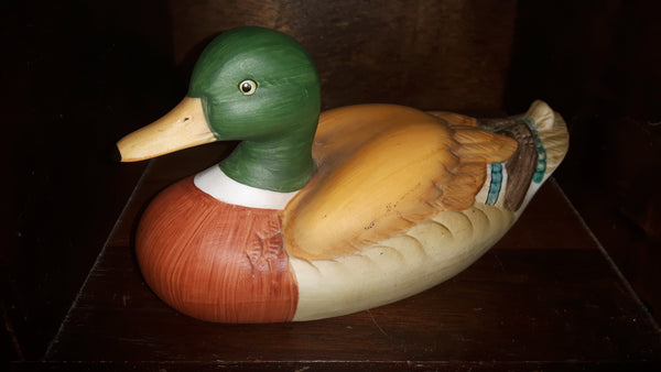 Gilde Porzellan (Porcelain) Gorgeous Handcrafted Hand Painted Duck - Treasure Valley Antiques & Collectibles