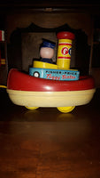 Vintage 1967 Tuggy Tooter Boat Ship Fisher-Price ~Missing Squeezer - Treasure Valley Antiques & Collectibles