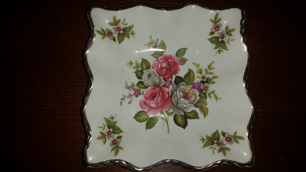 Vintage Old Foley "Harmony Rose" Candy Dish - Treasure Valley Antiques & Collectibles