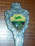 1970s Puerto Rico Palm Tree Island Collectible Spoon - Treasure Valley Antiques & Collectibles