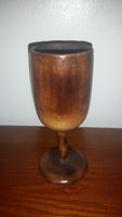 Vintage Wooden Wine Goblet - Treasure Valley Antiques & Collectibles