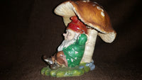 Vintage Dwarphy Products Gnome Under Mushroom - Treasure Valley Antiques & Collectibles