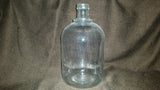 Vintage Clear Glass Wine Moonshine Jug Bottle #9694 - Treasure Valley Antiques & Collectibles