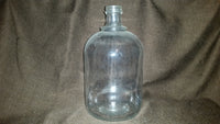 Vintage Clear Glass Wine Moonshine Jug Bottle #9694 - Treasure Valley Antiques & Collectibles