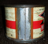 Vintage Rare Find 1950s Duratite Webb Products Company Wood Dough Tin Can Empty - Treasure Valley Antiques & Collectibles