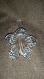 Vintage Crystal Glass Lily Shaped Flower Bud Single Stem Flower Vase - Treasure Valley Antiques & Collectibles