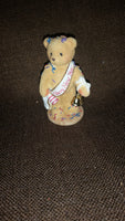 Cherished Teddies Happy New Year Figurine Newton "Ringing In The New Year With Cheer" - Treasure Valley Antiques & Collectibles