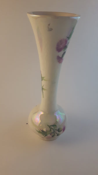 Vintage 1970s Royal Winton Diary Bud Flower Vase with Floral Decor - Treasure Valley Antiques & Collectibles