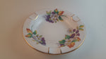1960s Royal Chelsea Bone China Ash Tray with Floral Decor and Gold Trim Made in England #4647A