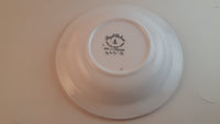 1960s Royal Chelsea Bone China Ash Tray with Floral Decor and Gold Trim Made in England #4647A