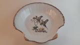 Vintage 50s-60s Scalloped Shell Pheasants Mint Dish with Gold Trim Made in Japan - Treasure Valley Antiques & Collectibles