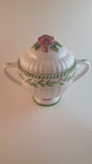 2001 Royal Albert Old Country Roses Seasons of Colour Rose Topped Sugar Bowl - Treasure Valley Antiques & Collectibles