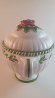 2001 Royal Albert Old Country Roses Seasons of Colour Rose Topped Sugar Bowl - Treasure Valley Antiques & Collectibles