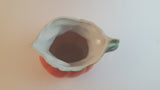 Antique Orange Pumpkin Squash Creamer Porcelain Pitcher - Treasure Valley Antiques & Collectibles