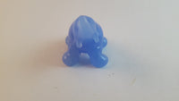Vintage Blue Elephant Mammoth Glass Charm Miniature Figurine - Treasure Valley Antiques & Collectibles