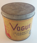 1960s Vogue Mild Cigarette Tobacco Tin with Lid Some Wear - Treasure Valley Antiques & Collectibles