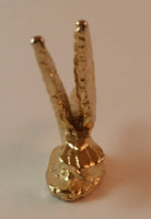 Vintage Miniature Metal Gold-Look Goose Figurine - Treasure Valley Antiques & Collectibles