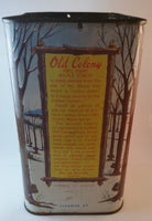 Vintage 1950-1960s Old Colony 136 oz Maple Syrup Tin Great Graphics - Treasure Valley Antiques & Collectibles