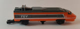 Vintage 1989 Micro Machines Orange 16 TVG High Speed Bullet Train Locomotive Toy - Treasure Valley Antiques & Collectibles