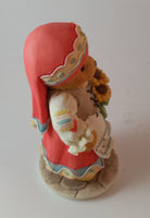 Cherished Teddies Girl Holding Flowers Figurine Russia "From Russia, With Love" - Treasure Valley Antiques & Collectibles