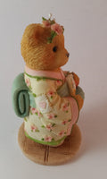 Cherished Teddies Girl With Fan Figurine Japan "Love Fans A Beautiful Friendship" - Treasure Valley Antiques & Collectibles