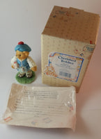 Cherished Teddies Girl Holding Lamb Figurine Scotland "Our Love Is In The Highlands" - Treasure Valley Antiques & Collectibles
