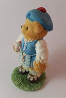 Cherished Teddies Girl Holding Lamb Figurine Scotland "Our Love Is In The Highlands" - Treasure Valley Antiques & Collectibles