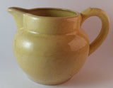 Vintage Yellow Milk Creamer Water Pottery Pitcher Jug - Treasure Valley Antiques & Collectibles