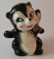 Vintage Skunk Porcelain Figurine Ready To Run Not Signed - Treasure Valley Antiques & Collectibles