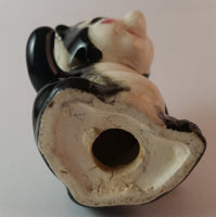 Vintage Skunk Porcelain Figurine Ready To Run Not Signed - Treasure Valley Antiques & Collectibles
