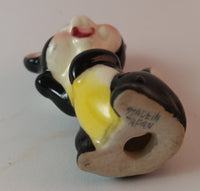 Vintage 1950s Porcelain Happy Skunk Figurine Made In Japan - Treasure Valley Antiques & Collectibles