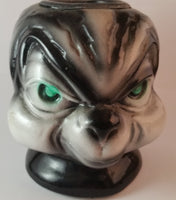 Vintage Green Eyed Evil Skunk Head Candle Holder - Treasure Valley Antiques & Collectibles