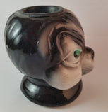 Vintage Green Eyed Evil Skunk Head Candle Holder - Treasure Valley Antiques & Collectibles
